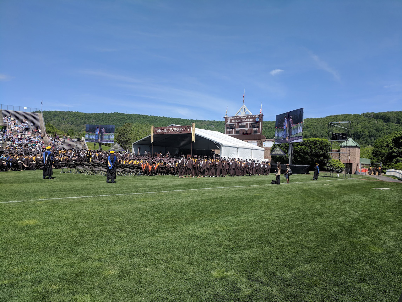 Graduation jumbotrons